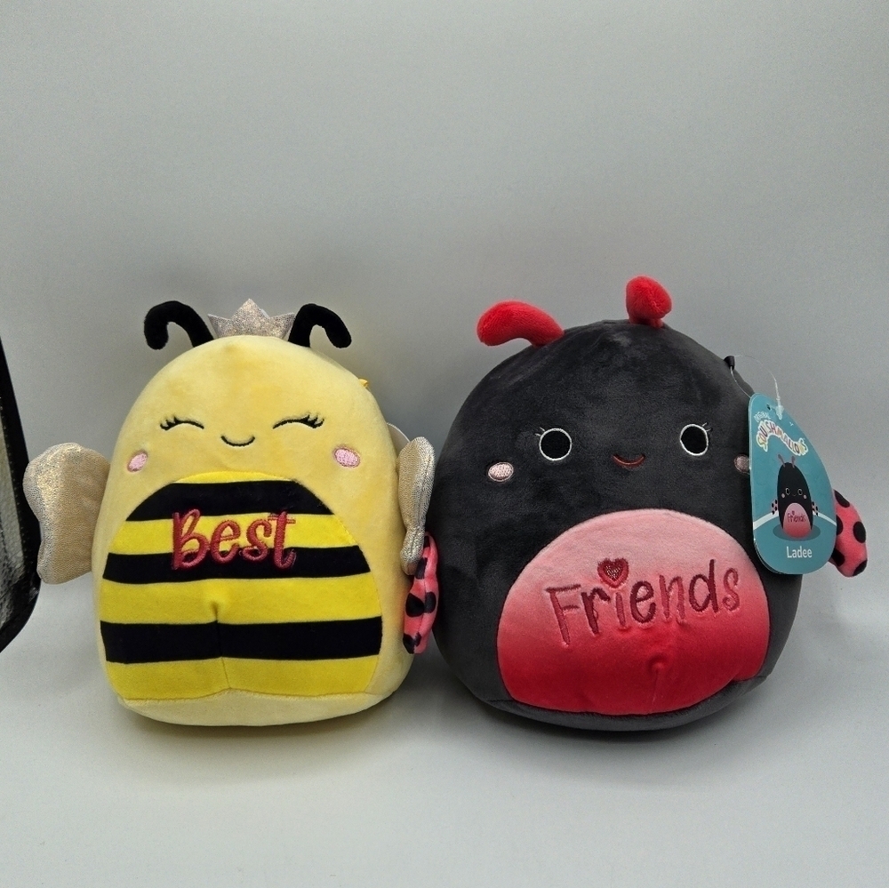 Squishmallows Best friends Ladee the Ladybug & Sunny the Bee Plush